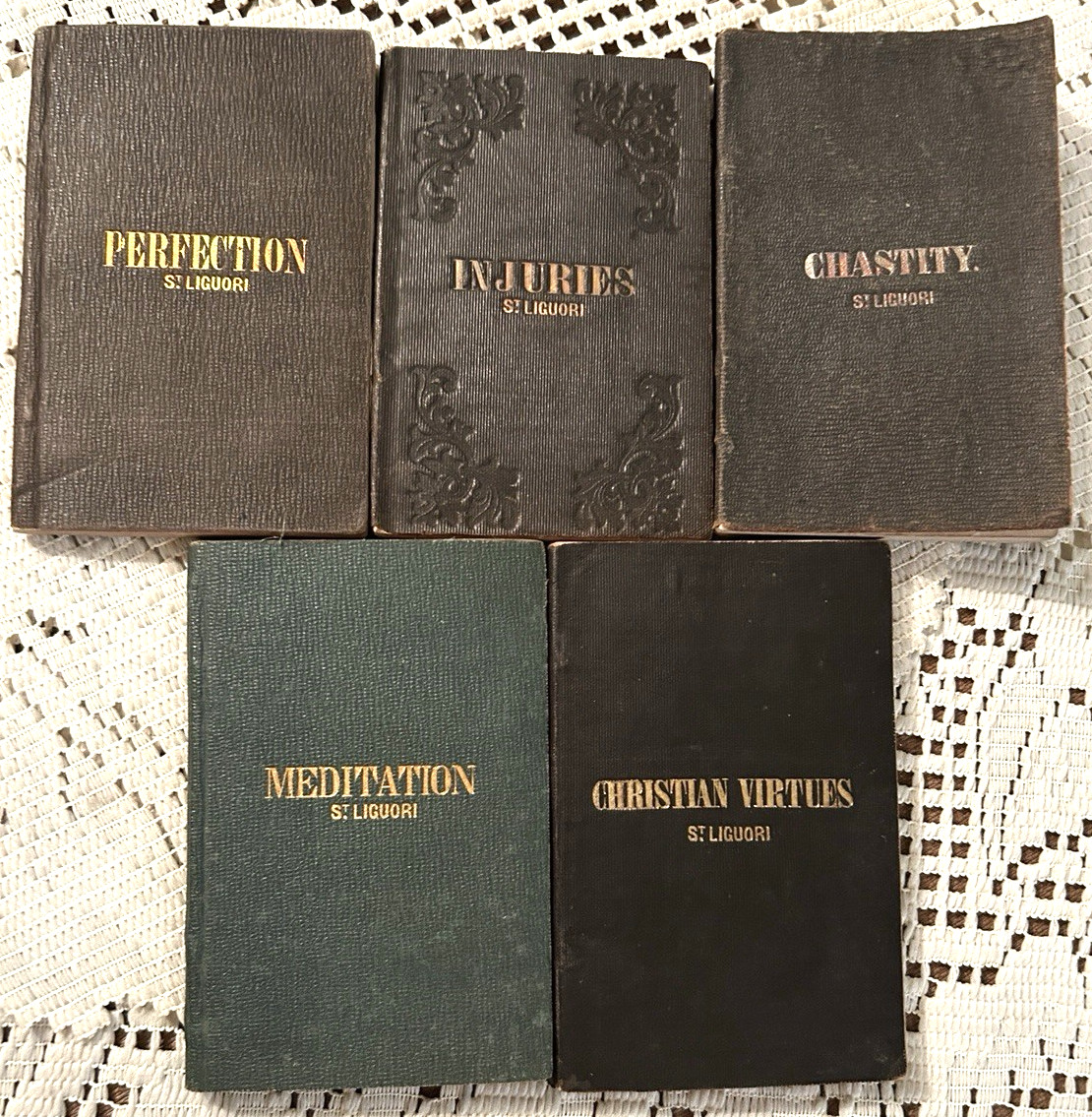 5 Volumes McGrath\'s Catholic Pocket Library 1850-51 St Liguori 