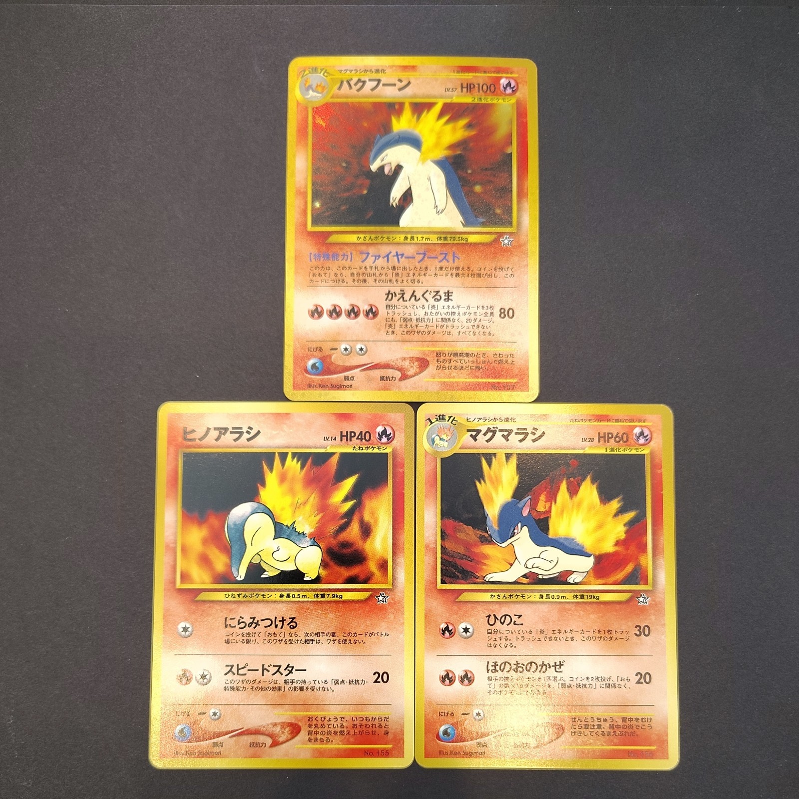 Typhlosion NO. 157 Holo Promo Neo Premium File 1 Pokemon Japanese Near Mint