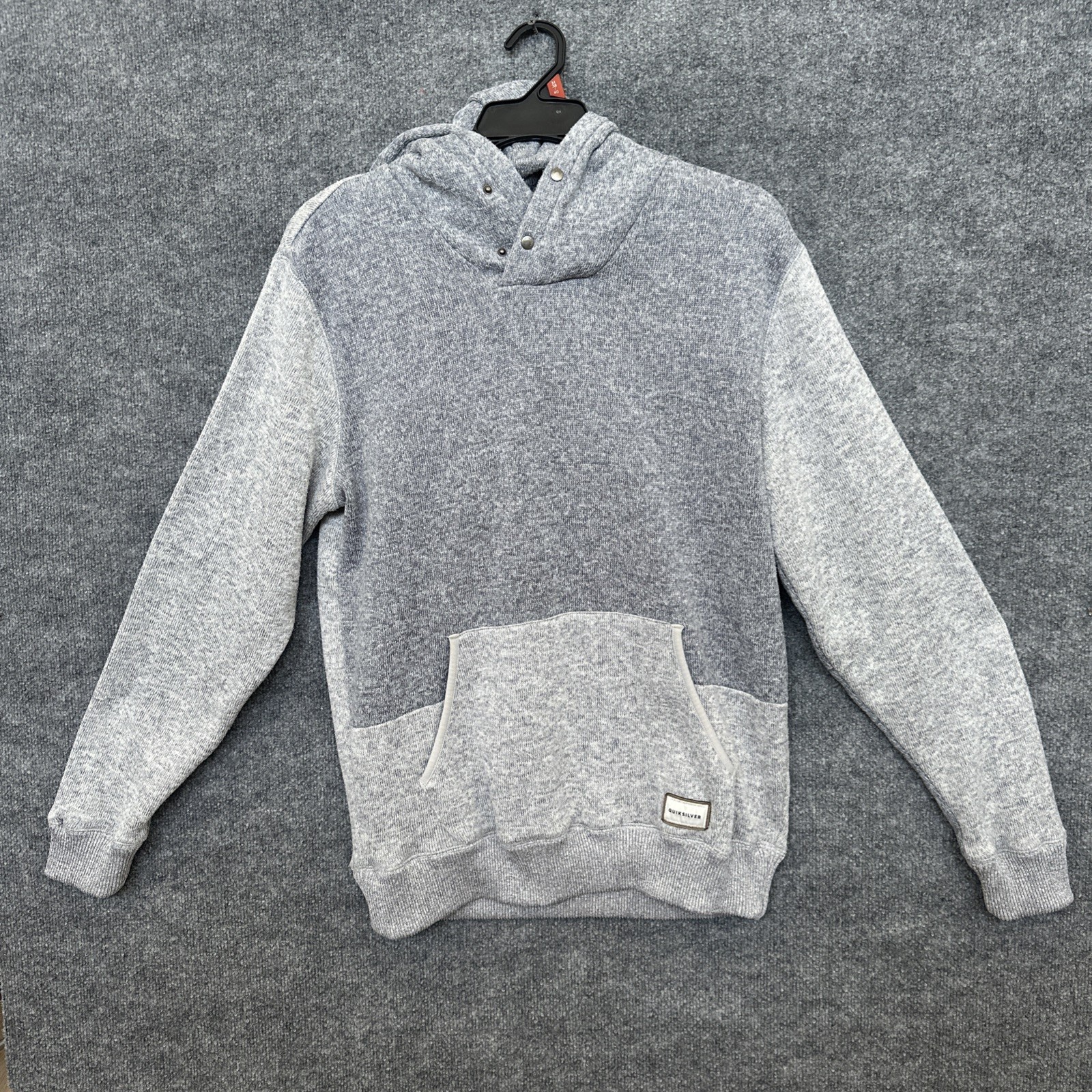 Quicksilver Keller Hoodie Pullover Fleece Sz XL Grey Super Warm And Comfy