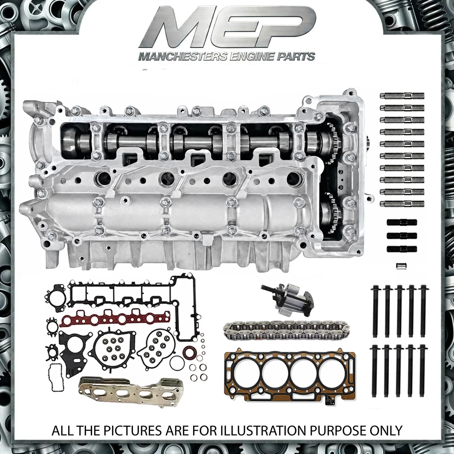 CITROEN PEUGEOT 2.0 2.2 BLUEHDI DW12R DW10FUD CYLINDER HEAD COMPLETE WITH PARTS