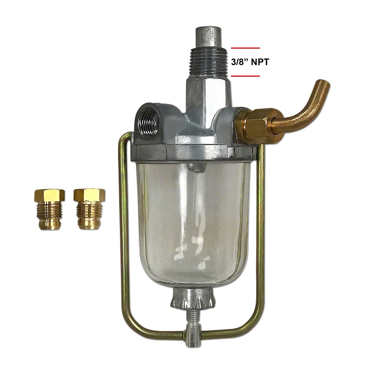 O1933AB Sediment Bowl Assembly (For tractors w/ two tanks) -Fits Case Tractor O1933AB Sediment Bowl Assembly (For tractors w/ two tanks) -Fits Case Tractor