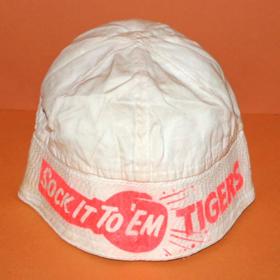 Vintage 1968 DETROIT TIGERS - TIGER STADIUM Baseball WORLD SERIES Bucket Hat Vintage 1968 DETROIT TIGERS - TIGER STADIUM Baseball WORLD SERIES Bucket Hat