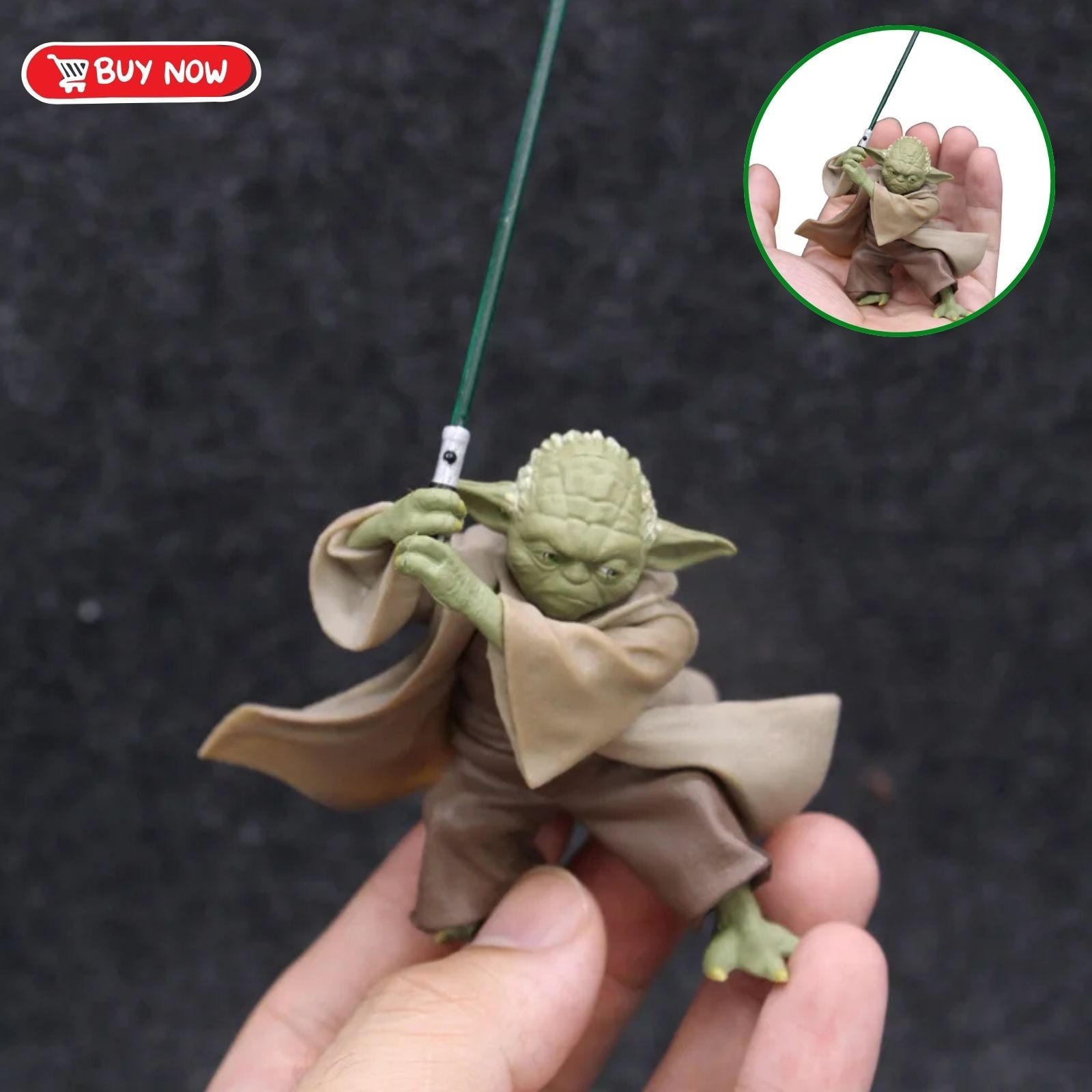 Star Wars Mandalorian Master Yoda with Sword Action Figure Toys
