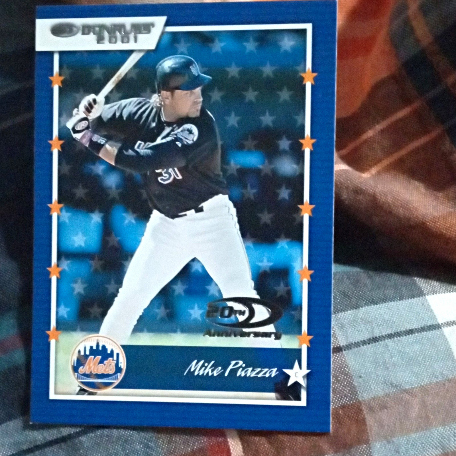 Donruss 2001 20th Anniversary Mike Piazza #16 New York Mets Baseball Card Donruss 2001 20th Anniversary Mike Piazza #16 New York Mets Baseball Card