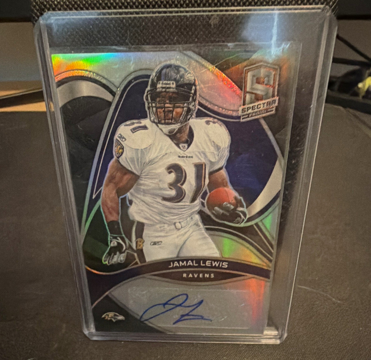 Panini 2022 Spectra Prizm Signatures Jamal Lewis Auto #SIG-JLE /60 Ravens Panini 2022 Spectra Prizm Signatures Jamal Lewis Auto #SIG-JLE /60 Ravens