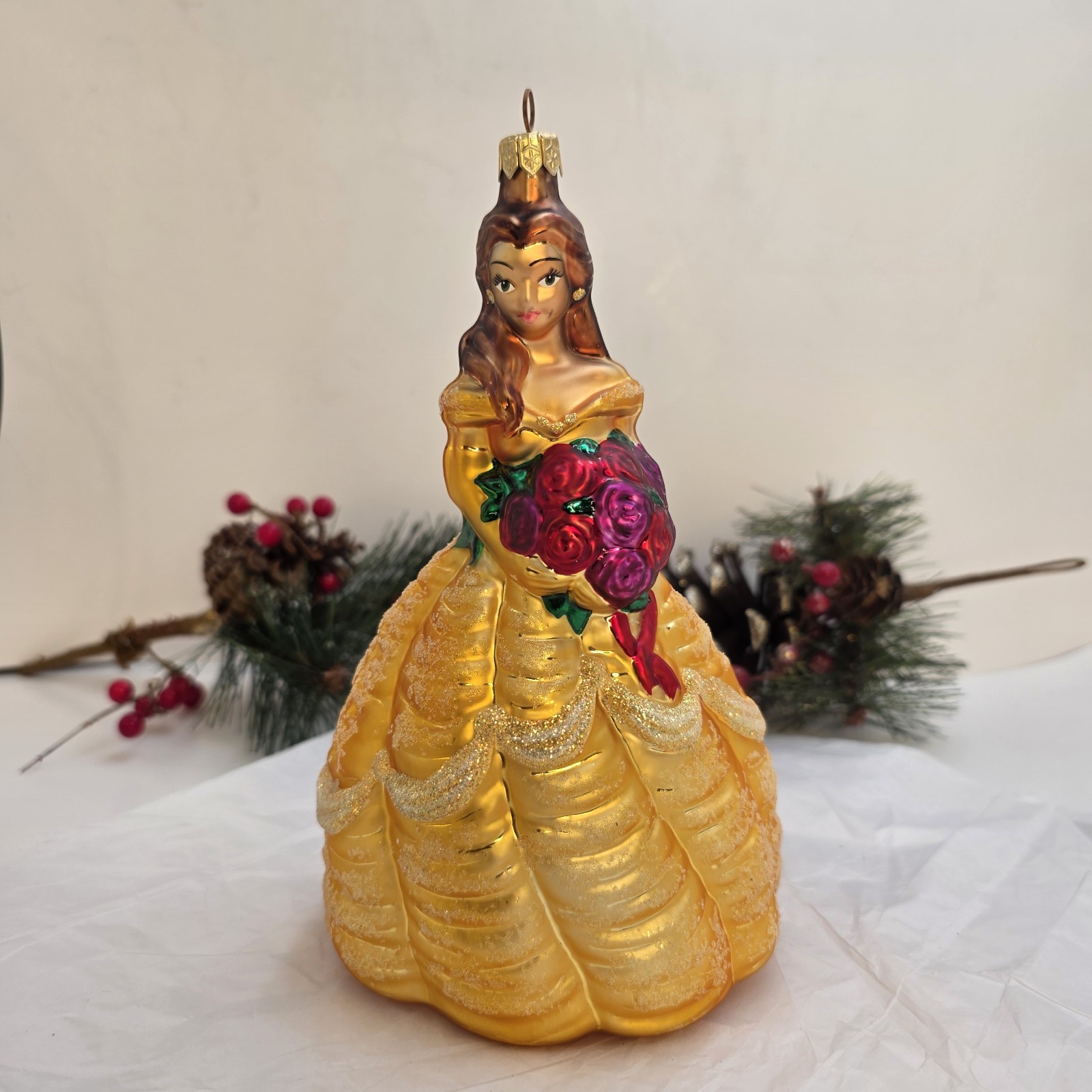 1998 Christopher Radko Disney Belle Beauty & The Beast Ornament LE 5000 Rare