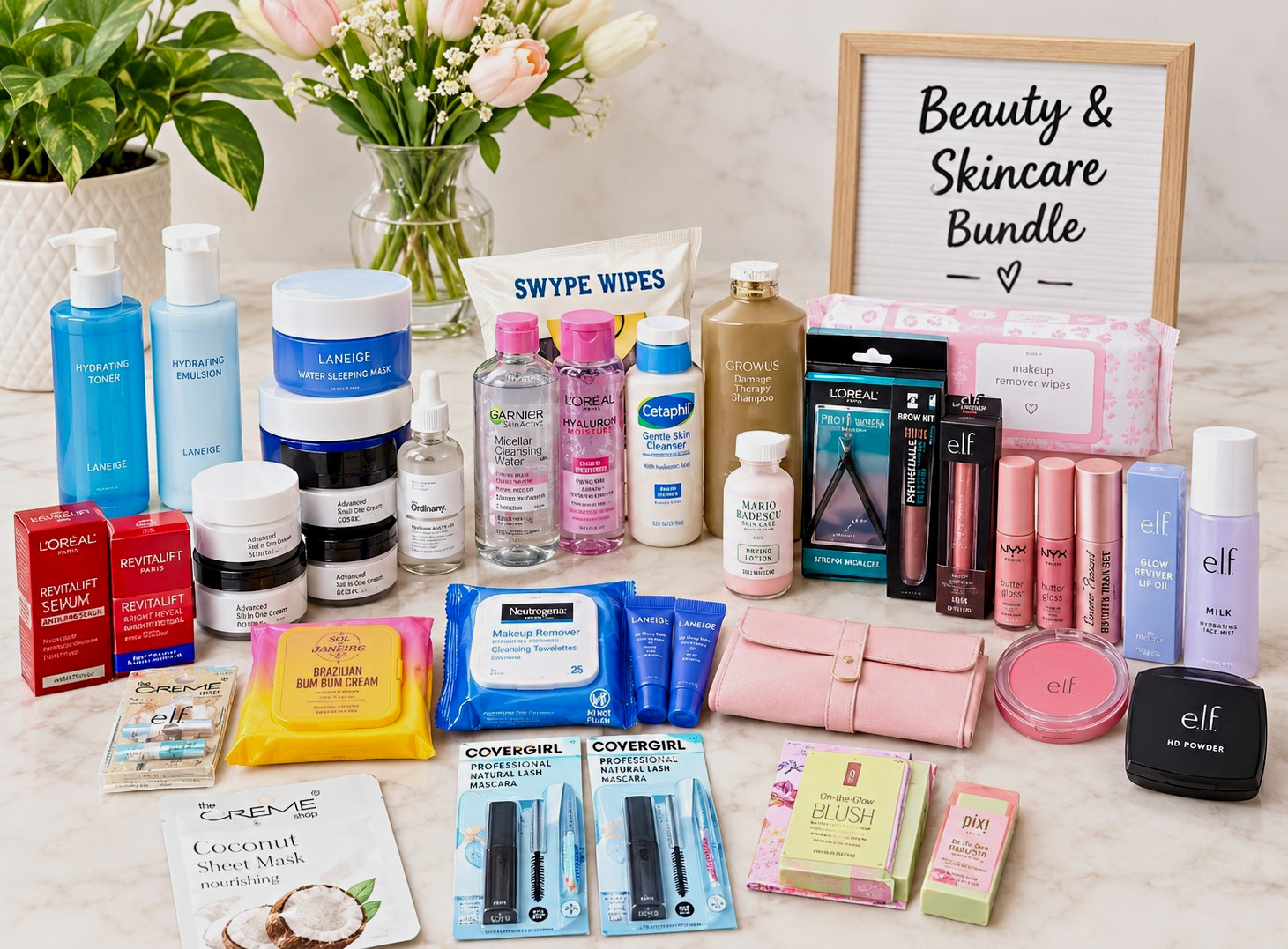 Beauty & Skincare Makeup Bundle | 5, 10, 15 or 20 Items | 