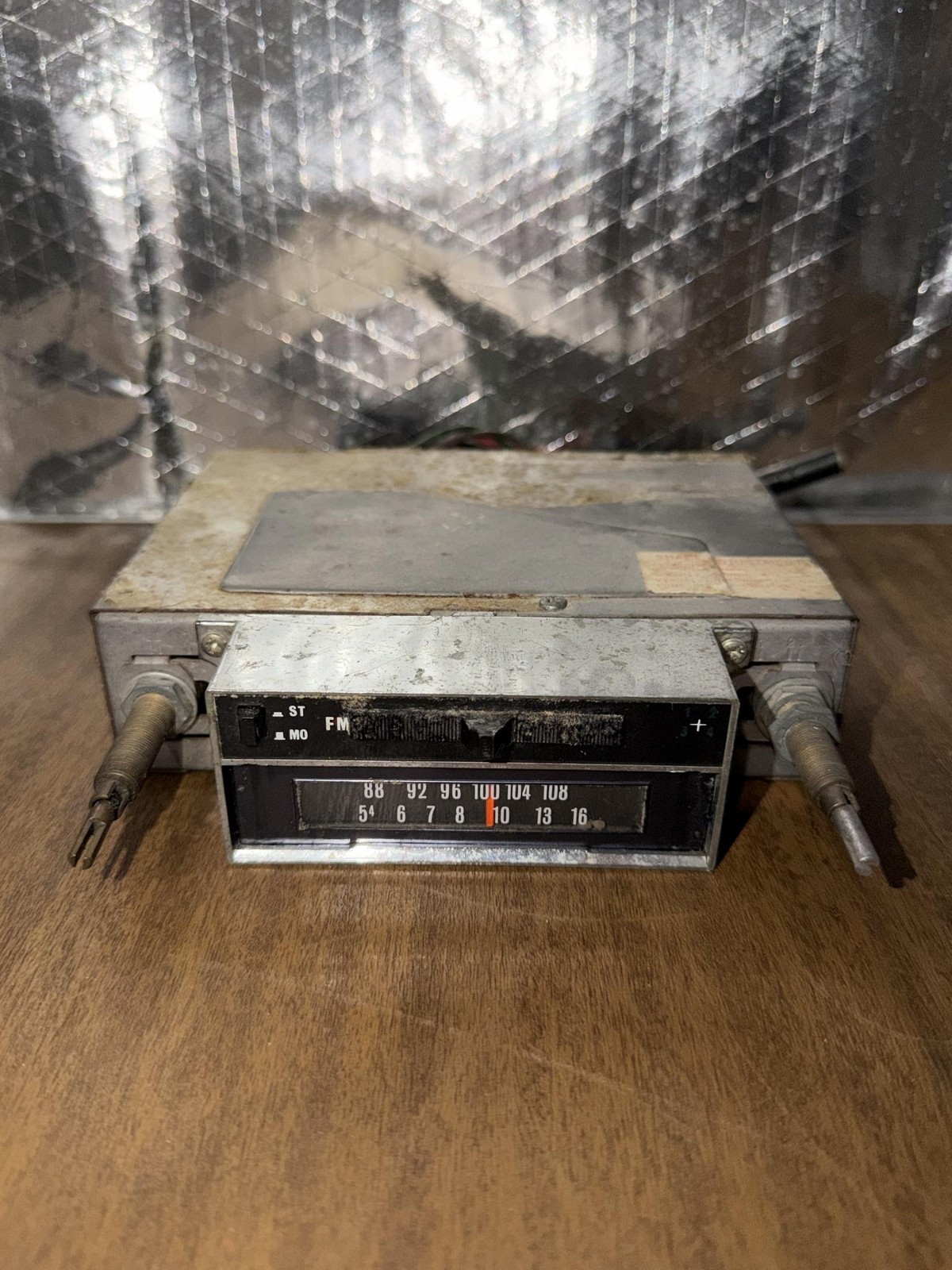 J.I.L. 851 AM FM Car Stereo Radio Silver Vintage Made In Japan Auto Untested
