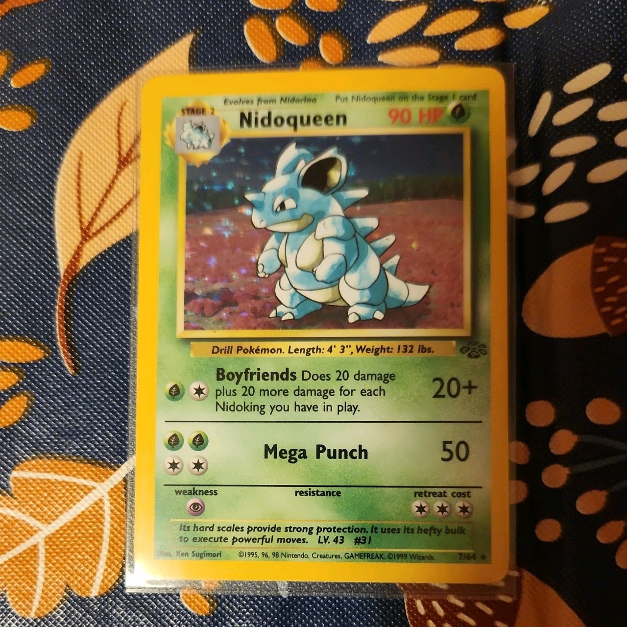 Pokémon TCG Nidoqueen Jungle 7/64 Holo Unlimited Holo Rare