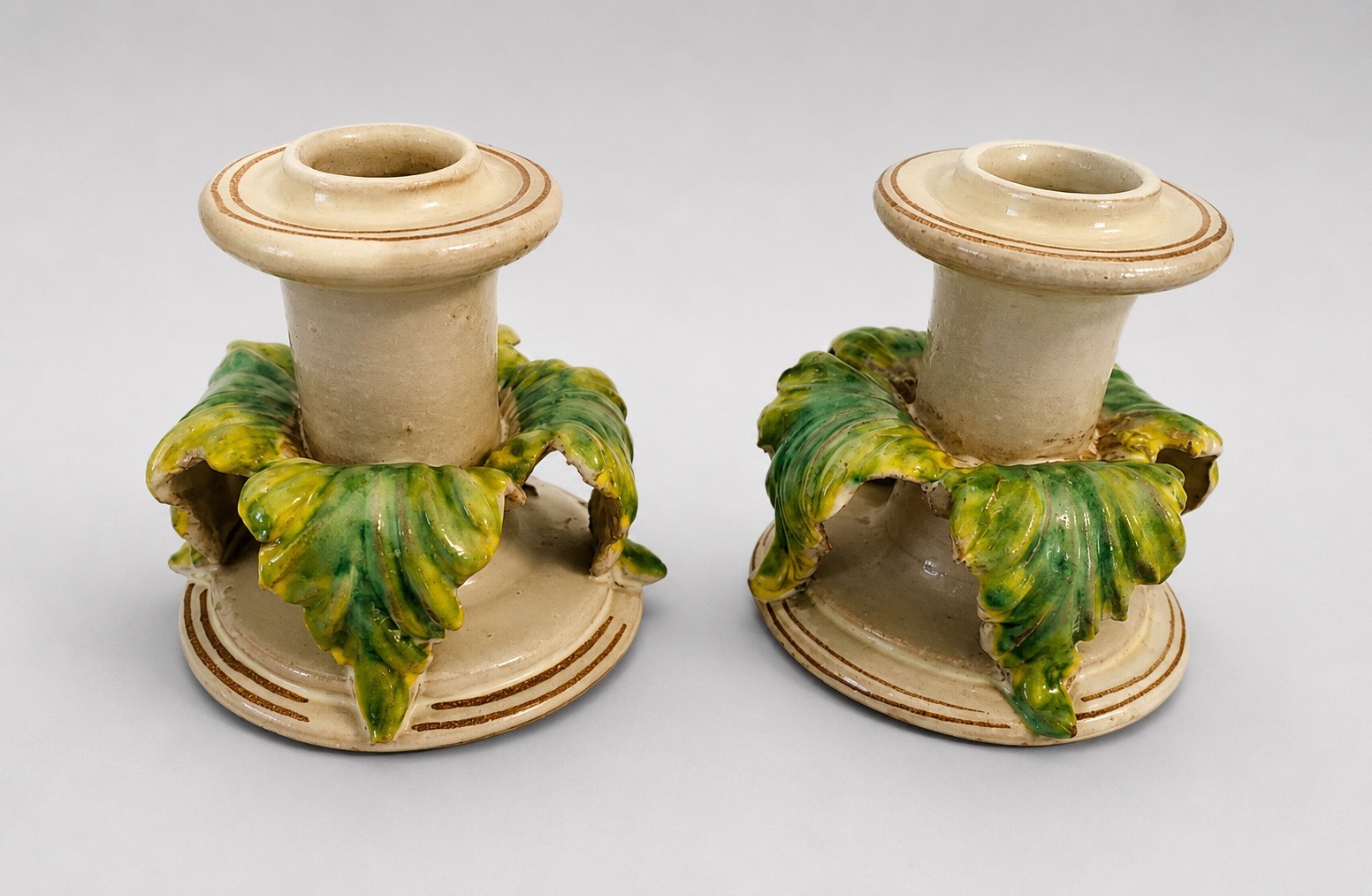 Vintage Giacomo Alessi Signed Acanthus Leaf Candlesticks Caltagirone, Sicily