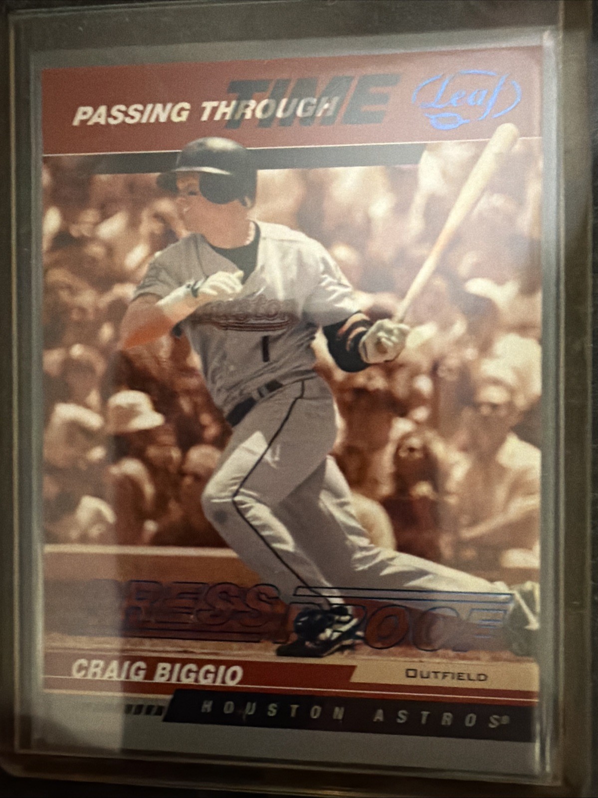 2004 Leaf Passing Through Time Craig Biggio Numbered 26/75
