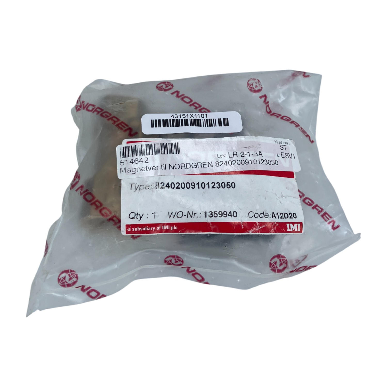 Norgren 8240200910123050 New NFP Sealed