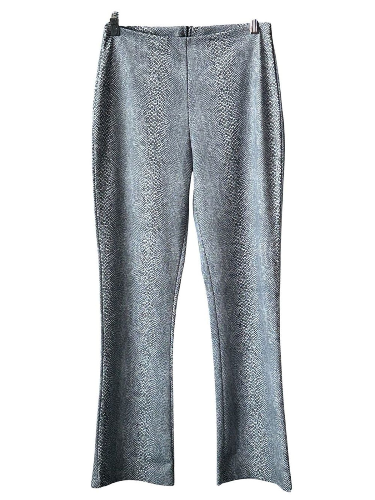Vintage Joe Benbasset Y2K Snakeskin Print Flare Pants Size 9 Made USA