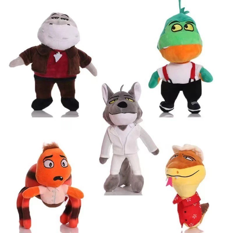 The Bad Guys Movie Set - Cute Plush Soft Toy Characters Stuffed Collection Doll The Bad Guys Movie Set - Cute Plush Soft Toy Characters Stuffed Collection Doll