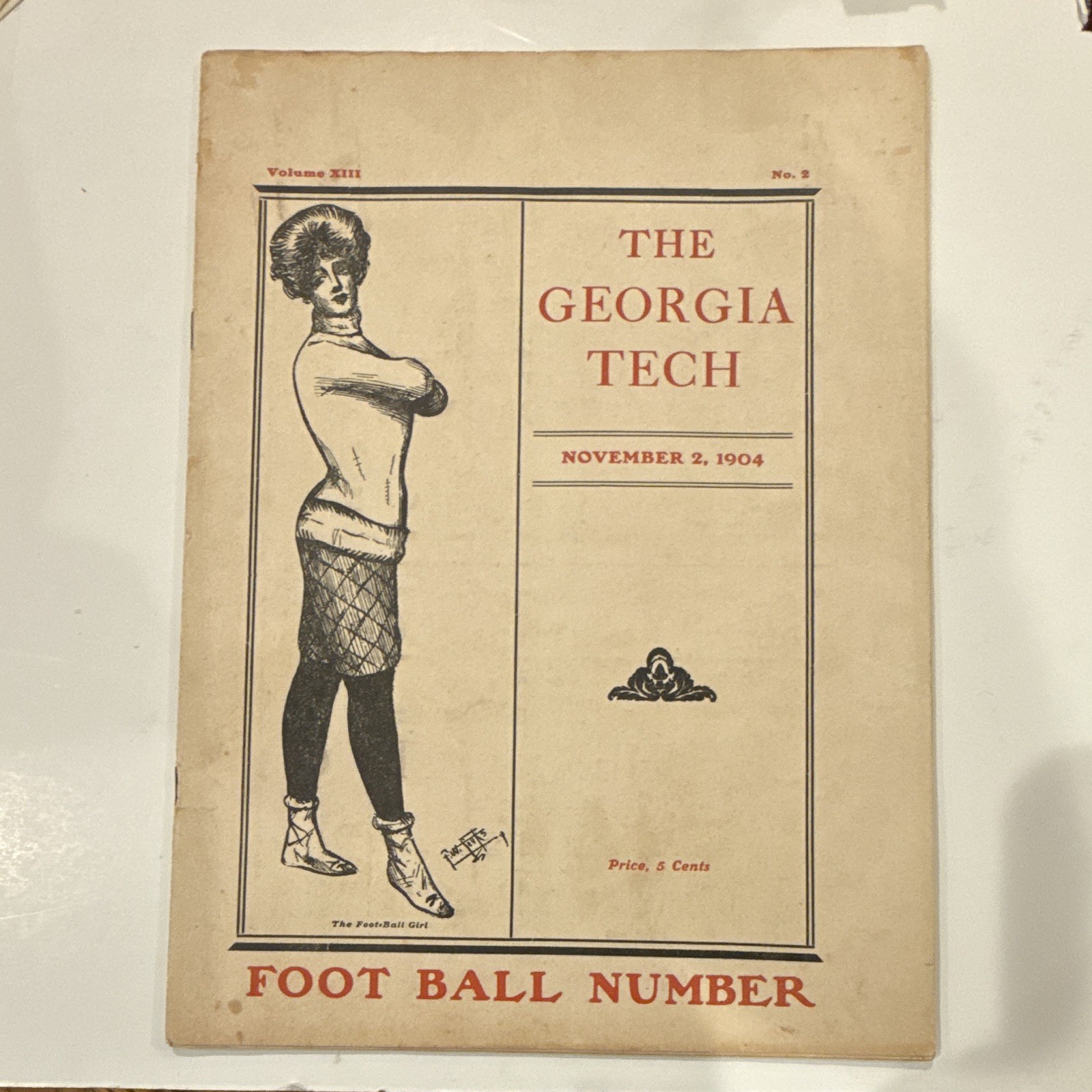 Rare 1904 Georgia Tech Yellow Jackets Football Magazine November 3, 1904 Rare 1904 Georgia Tech Yellow Jackets Football Magazine November 3, 1904