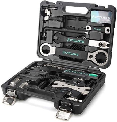 23 Piece Bike Tool Kit - Bicycle Repair Tool Box Compatible