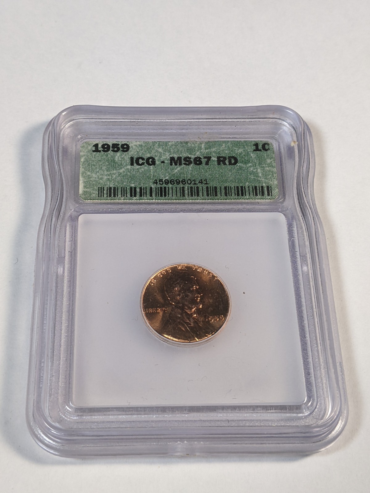 1959-D 1C MS67 Red High Grade Lincoln Cent