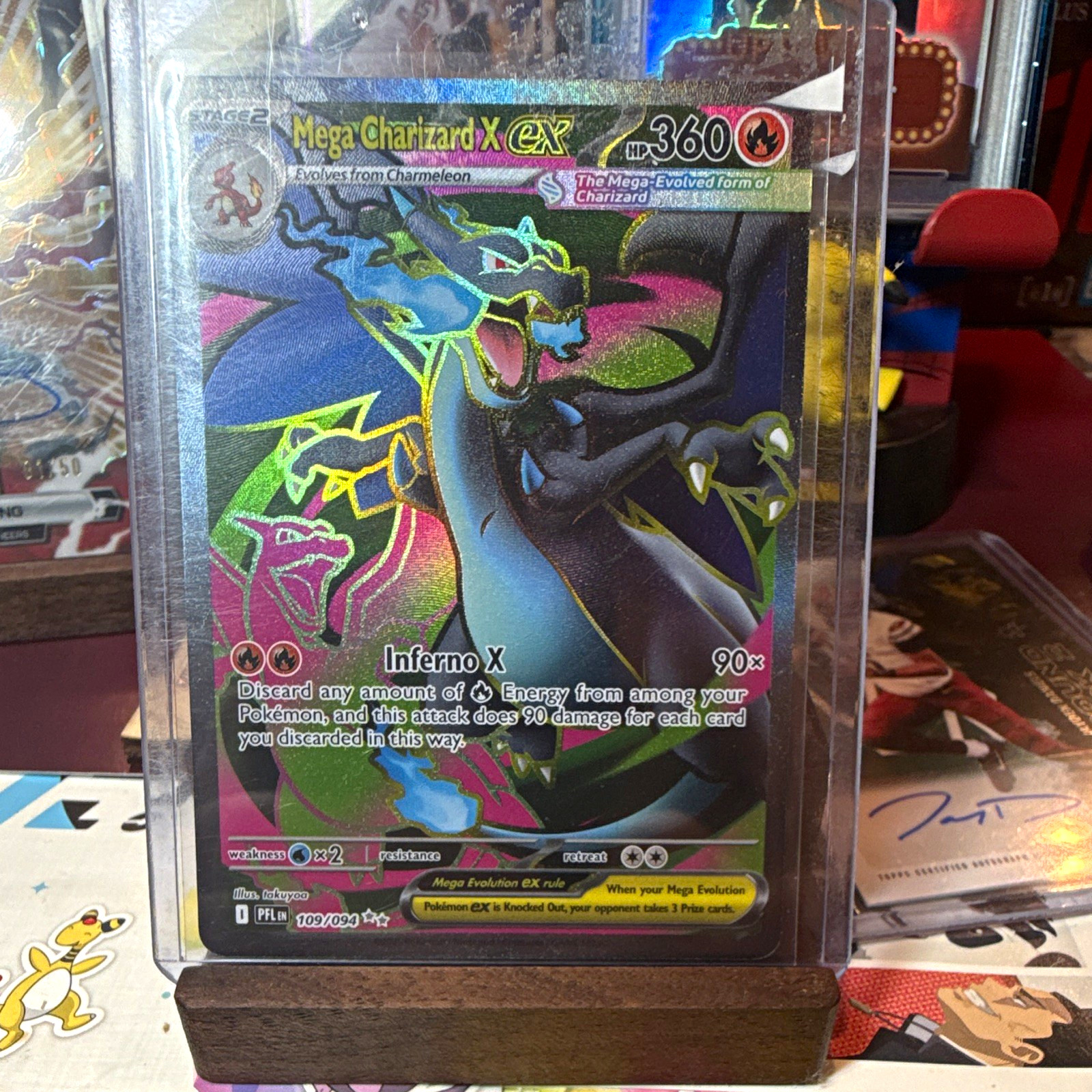 Mega Charizard X EX 109/094 Me02 Phantasmal Flames Ultra Rare Full Art Holo EN