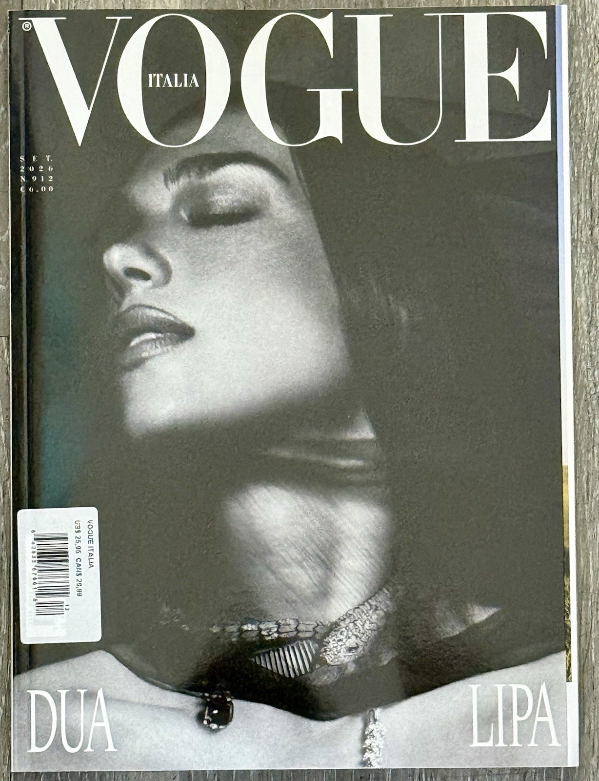 VOGUE ITALIA MAGAZINE - SEPTEMBER 2026 - DUA LIPA - BRAND NEW