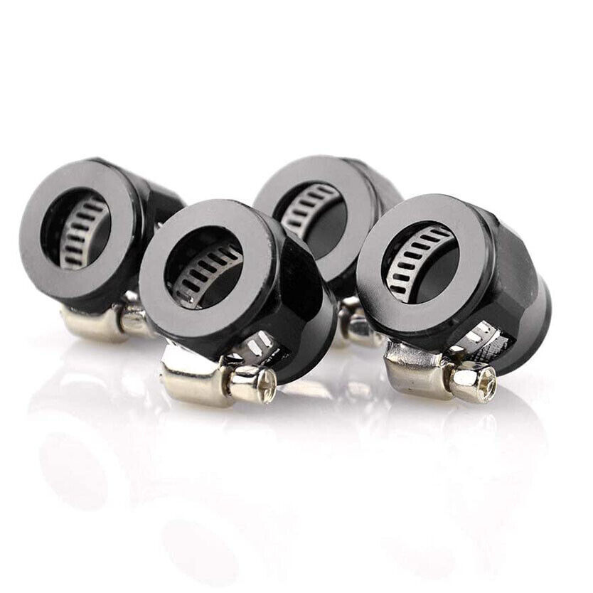 4PCS AN Hex Hose Finisher Clamp Various Hose Finishers Flare Fitting End Cover