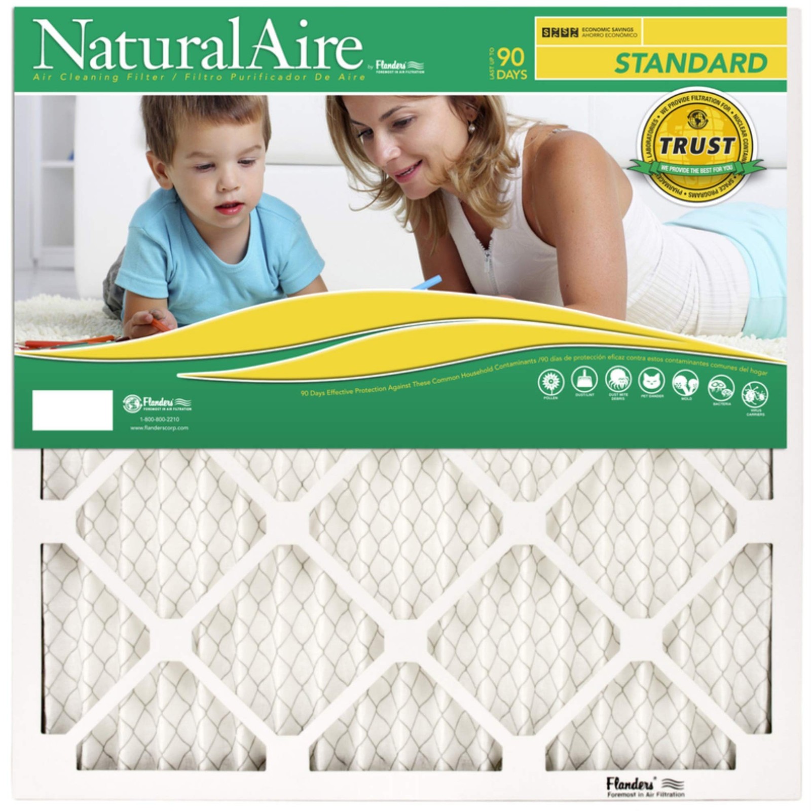 14x20x1, Naturalaire Standard Air Filter Merv 8, 84858.011420, Pack12