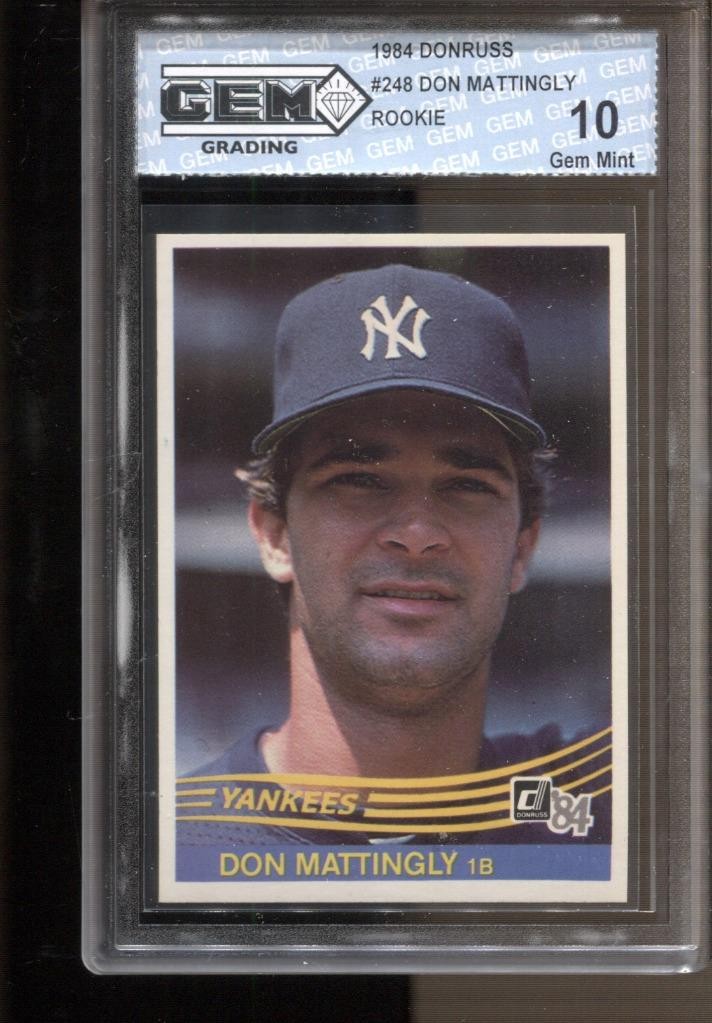 1984 Don Mattingly Donruss #248 Gem Mint 10 RC Rookie New York Yankees