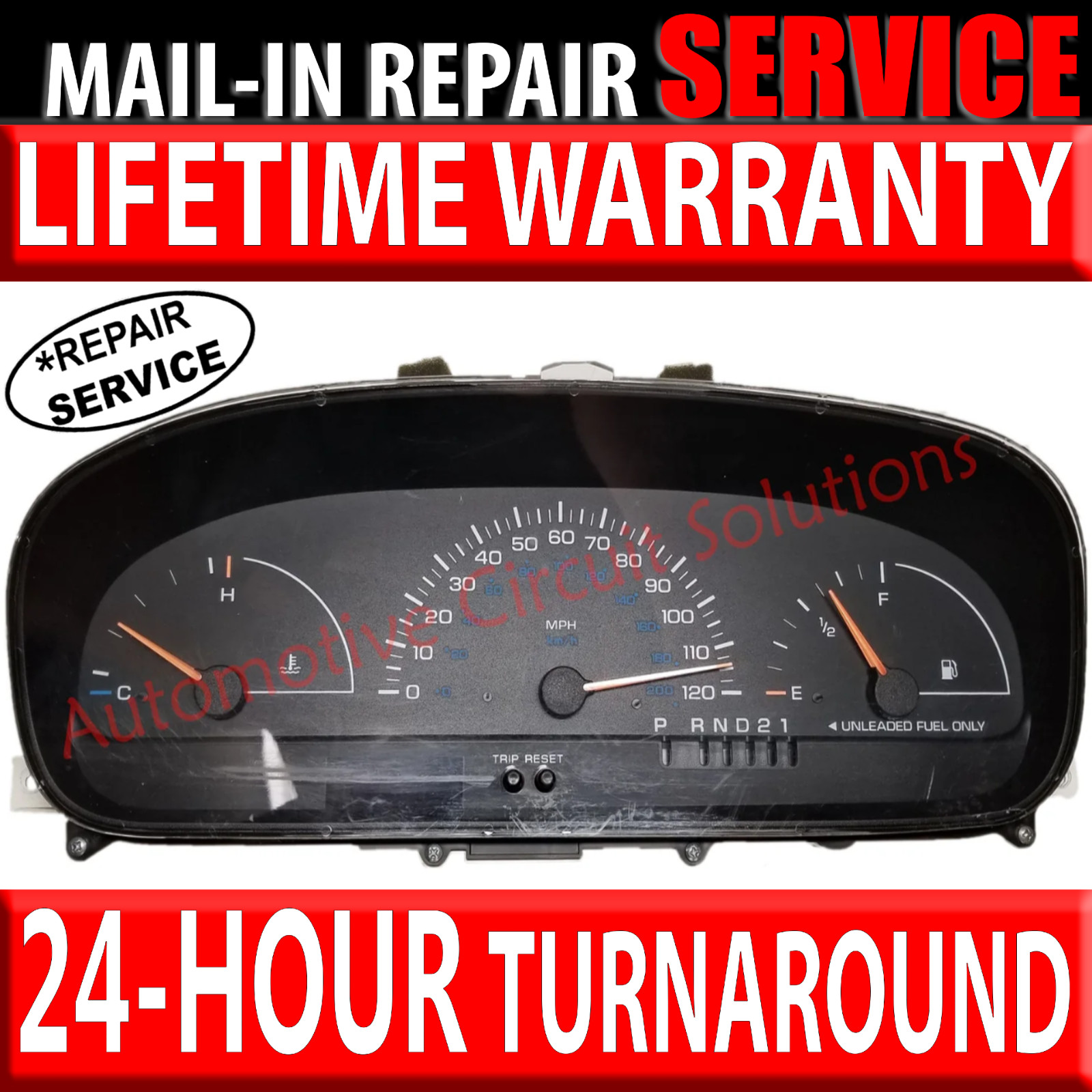 96-00 Chrysler Town & Country Instrument Gauge Cluster Display [*REPAIR SERVICE]