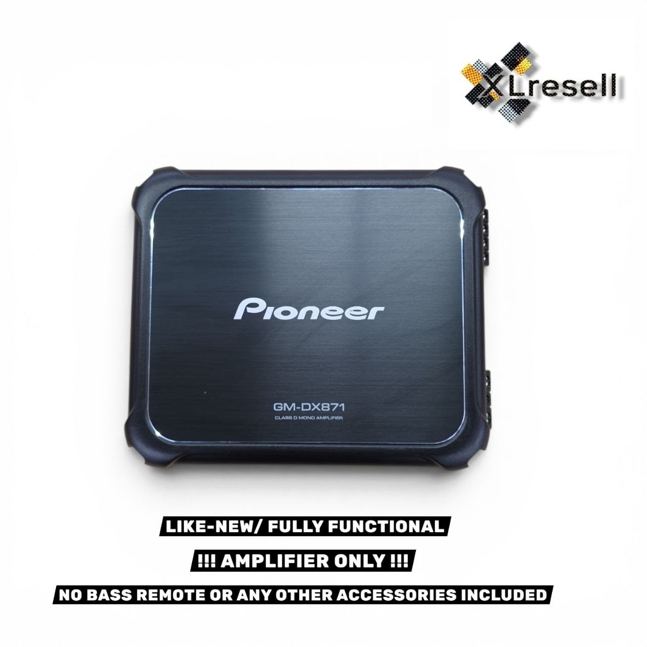 Pioneer - 1-Channel Class D Mono Amplifier - Black Model: GM-DX871 Pioneer - 1-Channel Class D Mono Amplifier - Black Model: GM-DX871
