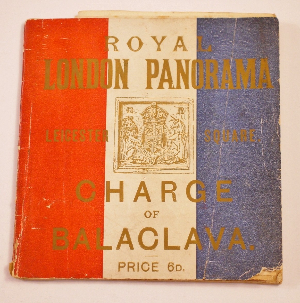 *Rare* Royal London Panorama Charge of Balaclava Circa 1882 Large Fold out plan