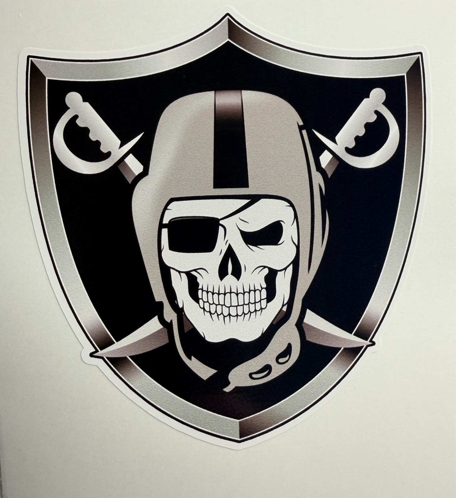 Oakland Raiders skull variation Regular Vinyl Decal Pick Size