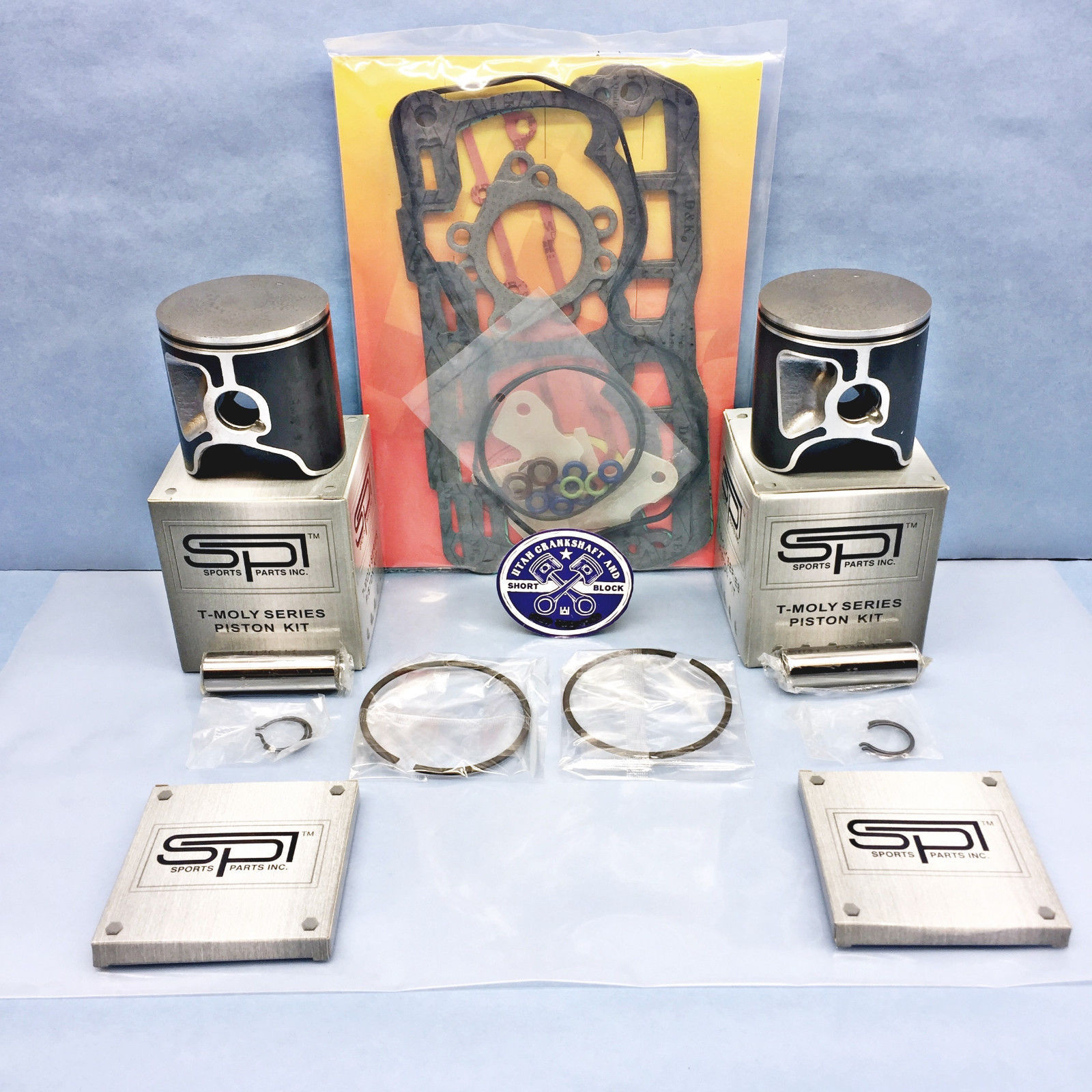 82mm STD Bore SPI Pistons Gaskets 2017-2019 Ski-Doo 850 E-TEC MXZ Freeride