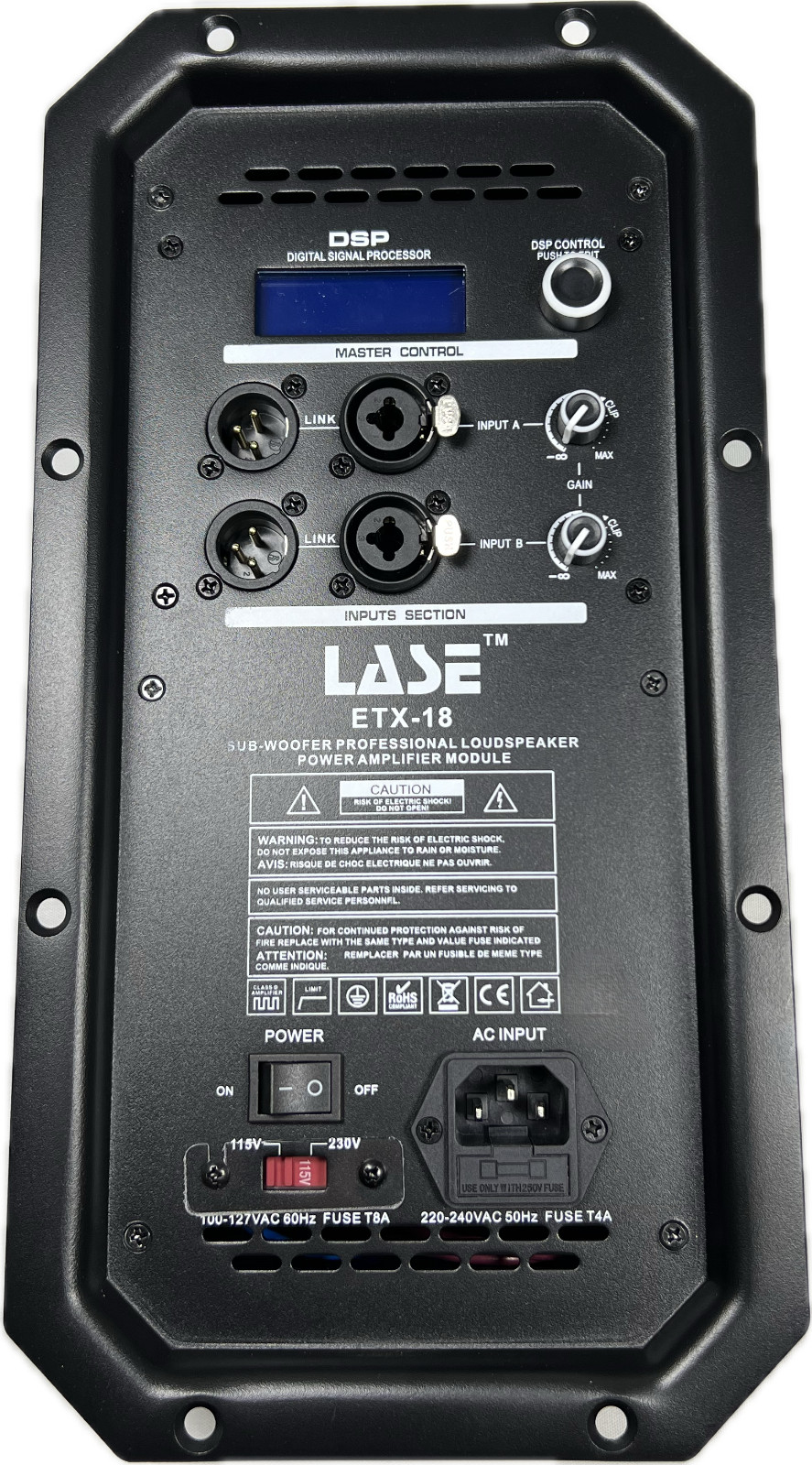 Replacement Amplifier for Electro Voice, EV ETX-18SP Powered Sub-Woofer
