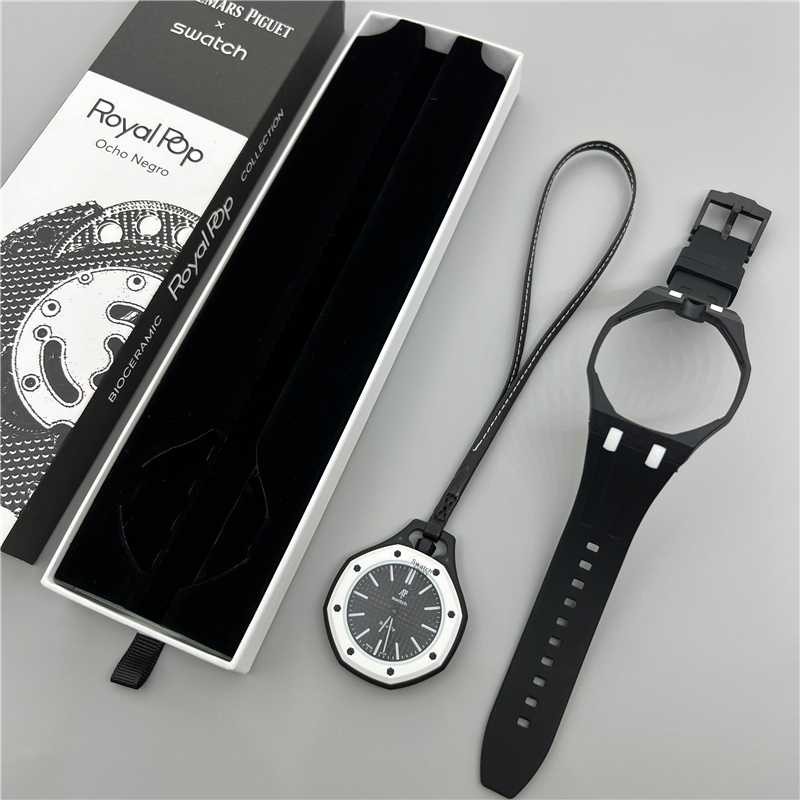 Swatch x Audemars Piguet Royal Pop Ocho Negro SSX03W101N Bioceramic Pocket W Swatch x Audemars Piguet Royal Pop Ocho Negro SSX03W101N Bioceramic Pocket W