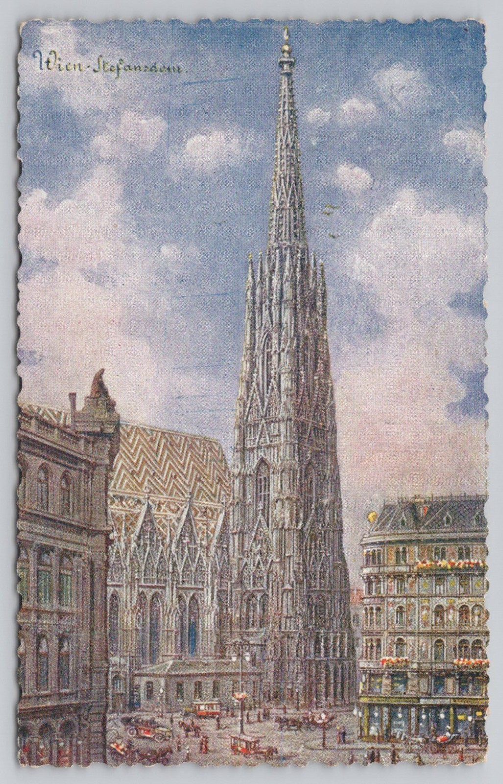 St. Stephen\'s Cathedral (Stephansdom), Vienna, Austria 1924 DB Postcard