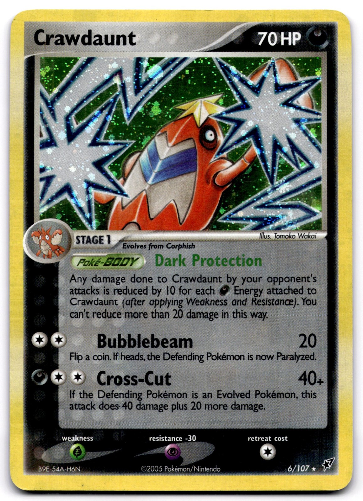Crawdaunt 6/107 - Pokemon EX Deoxys - MP