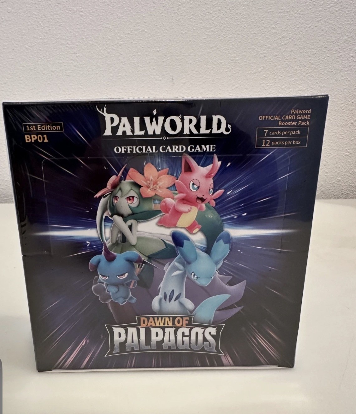 Palworld TCG Dawn of Palpagos BOOSTER BOX Sealed ENGLISH 1st Edition 12 Packs Palworld TCG Dawn of Palpagos BOOSTER BOX Sealed ENGLISH 1st Edition 12 Packs