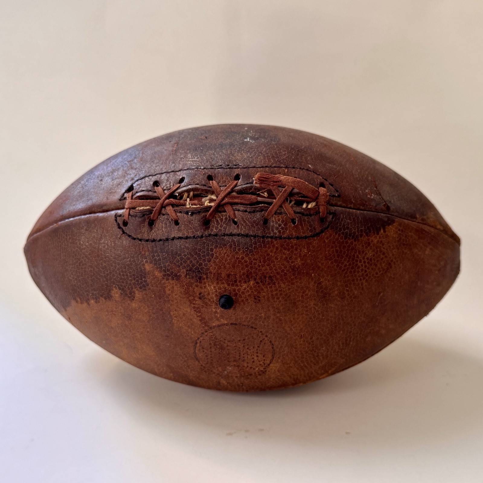 Vintage 1930s - 40s Spalding 184 Slingin Sam Sammy Baugh Leather Football NFL