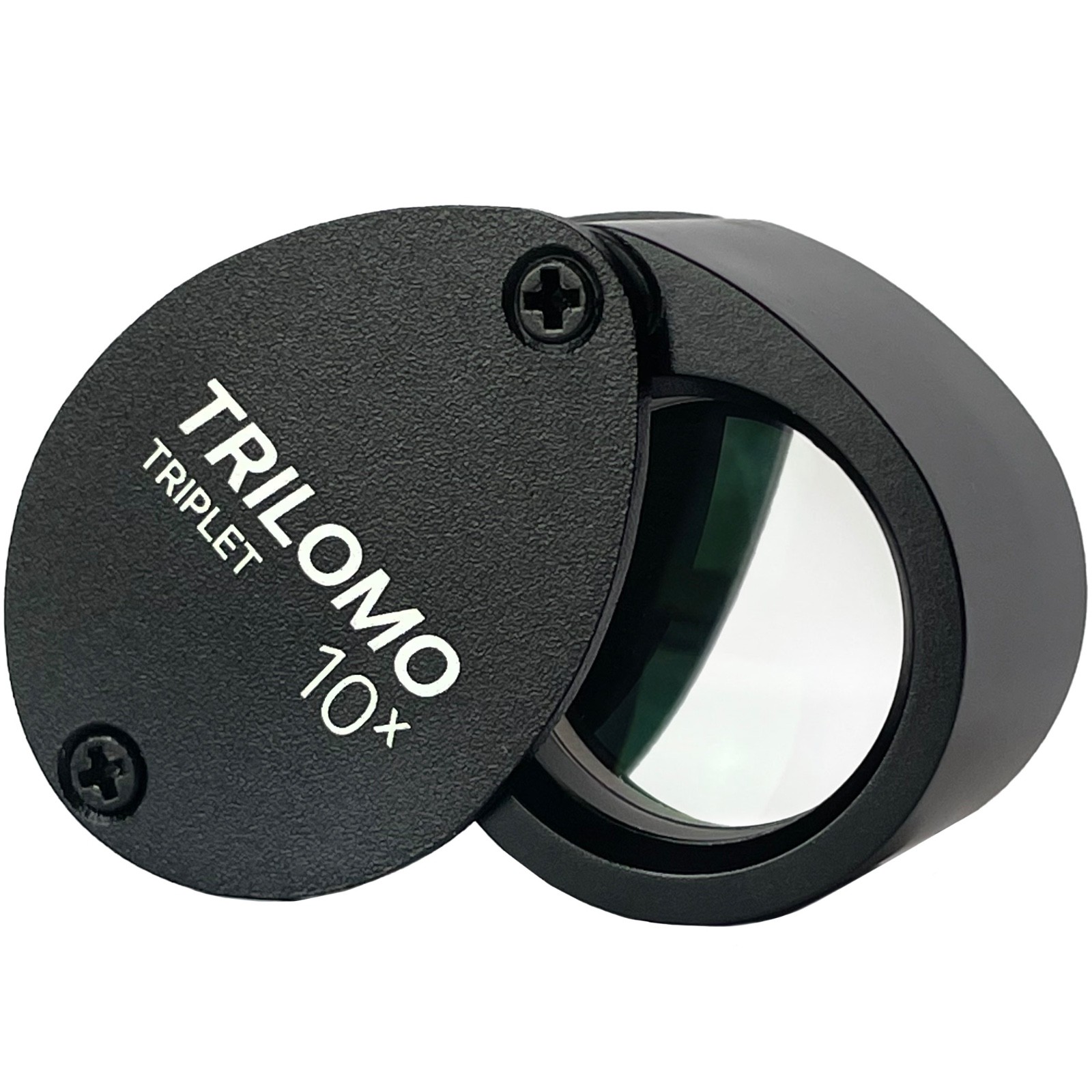 TRILOMO (ex BelOMO) 10x Triplet Loupe Magnifier. Black Egg. 21mm (.85\