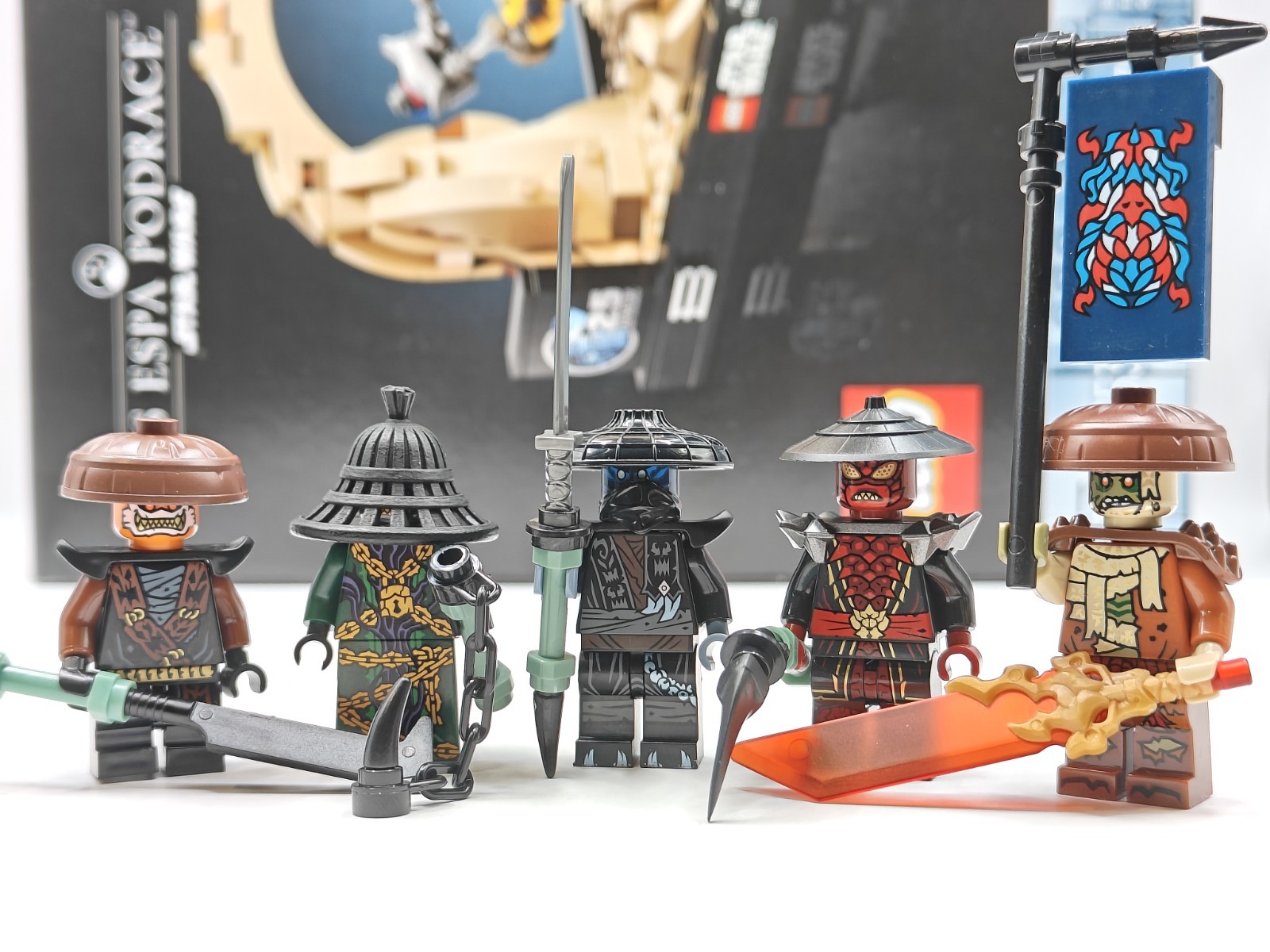 NEW Ninjago Forbidden Five: Rox, Zarkt, Nokt, Drix & Kur Custom Lego Minifigures