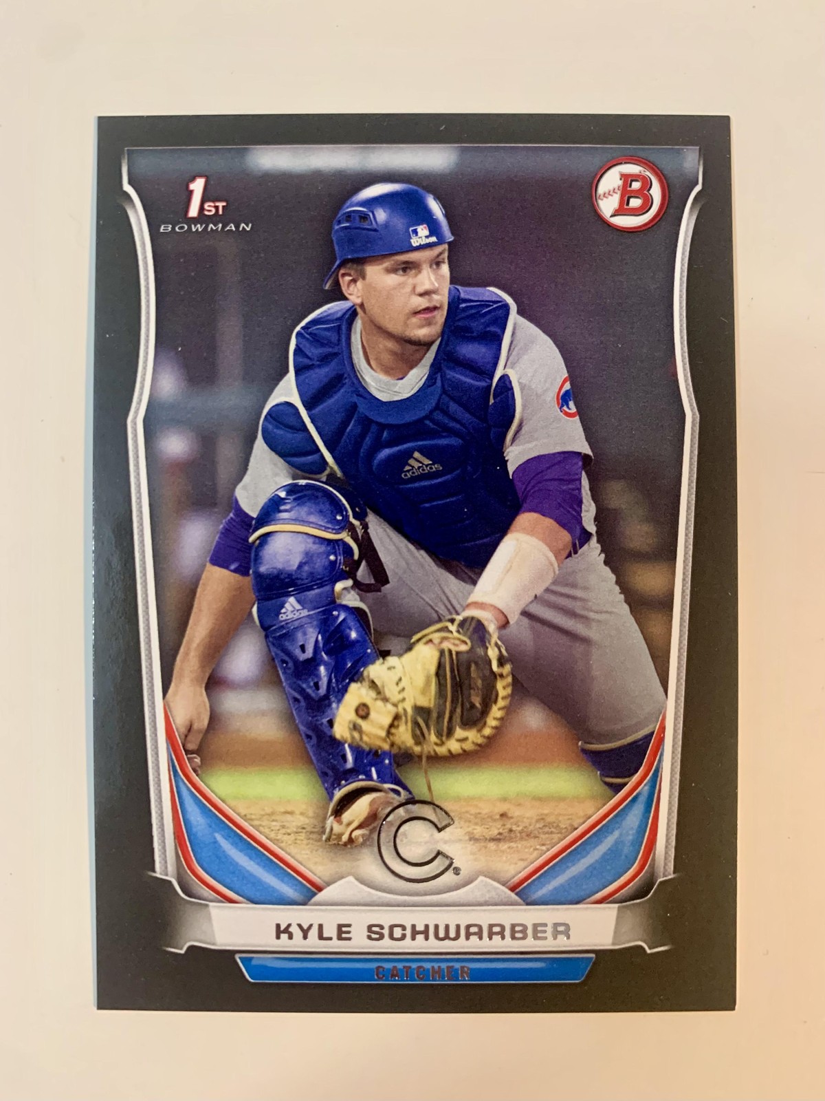 2014 Bowman Draft Kyle Schwarber Black Parallel 1st DP2 SP Asia Edition Cubs