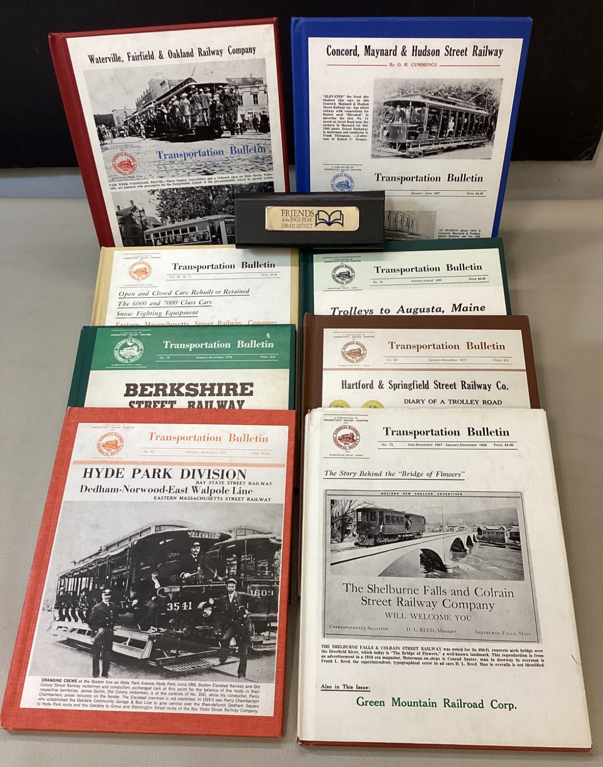 THE TRANSPORTATION BULLETIN of the NRHS, Lot Of 8,  1960s and 1970s, HC Railways