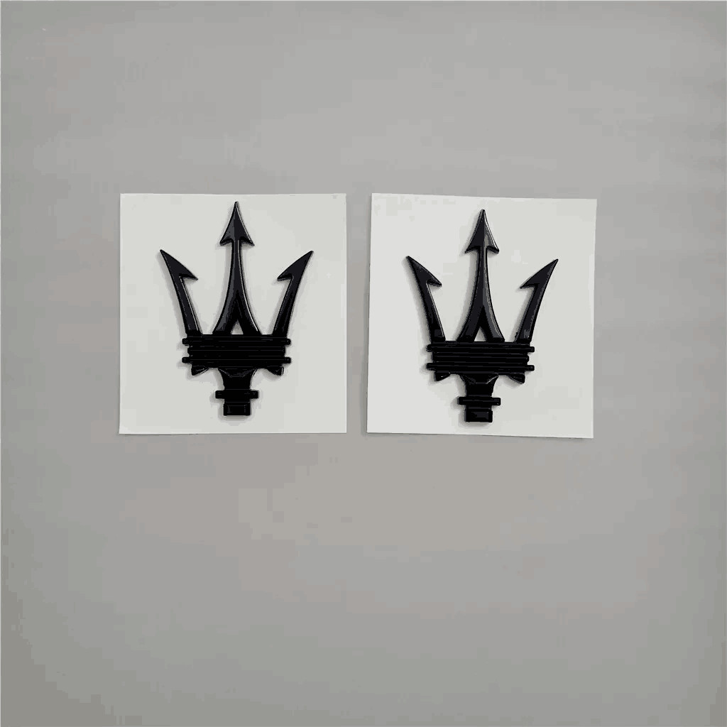 Maserati Ghibli Grecale Quattroporte Levante Trident Bright Black Badge Kit