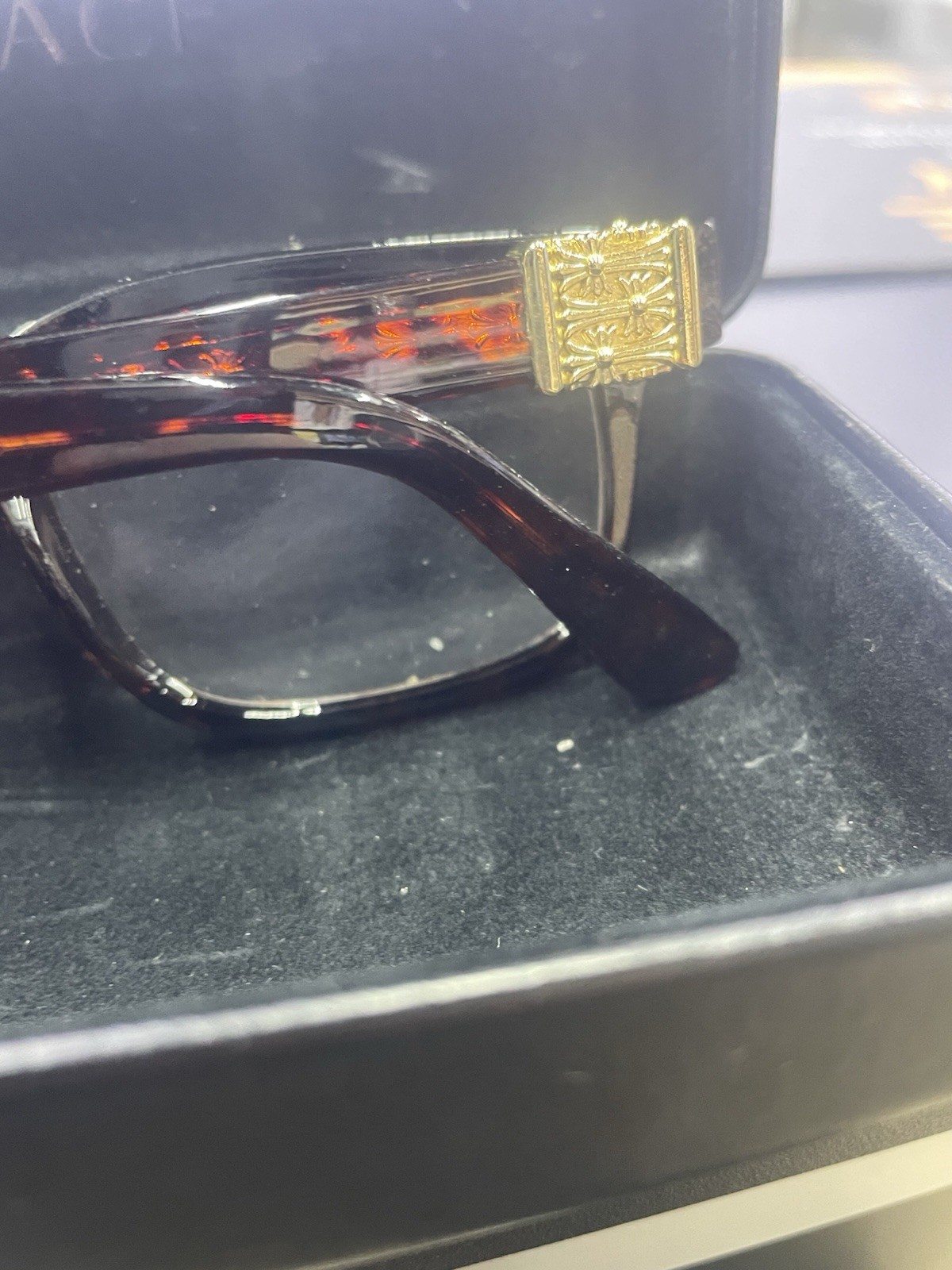 Chrome hearts glasses, worn once very good condition, no cracks or damage Chrome hearts glasses, worn once very good condition, no cracks or damage