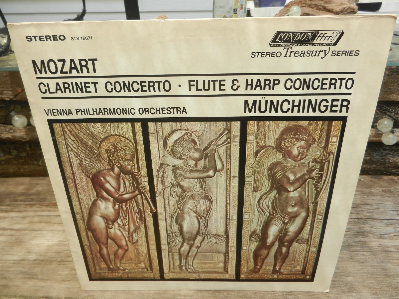 MOZART CLARINET CONCERTO FLUTE & HARP CONCERTO 1963 LONDON STS 15071 VG+ NM