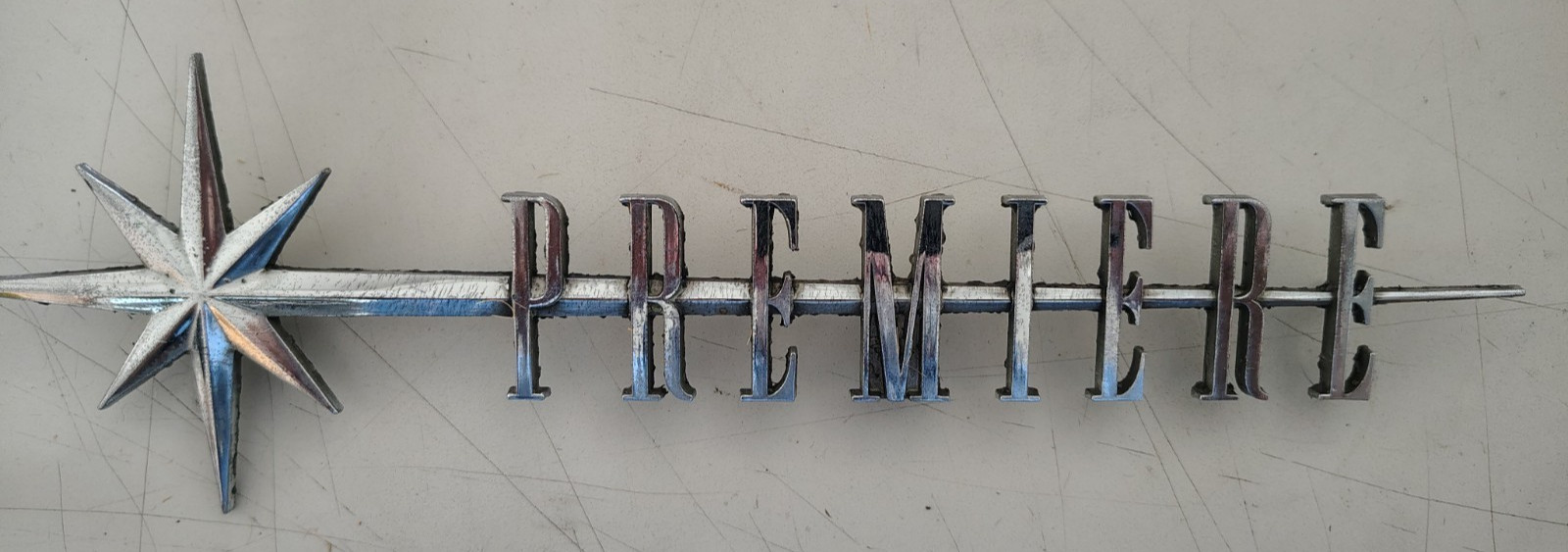 1956 1957 1958 Lincoln Premiere Drivers side fender name badge