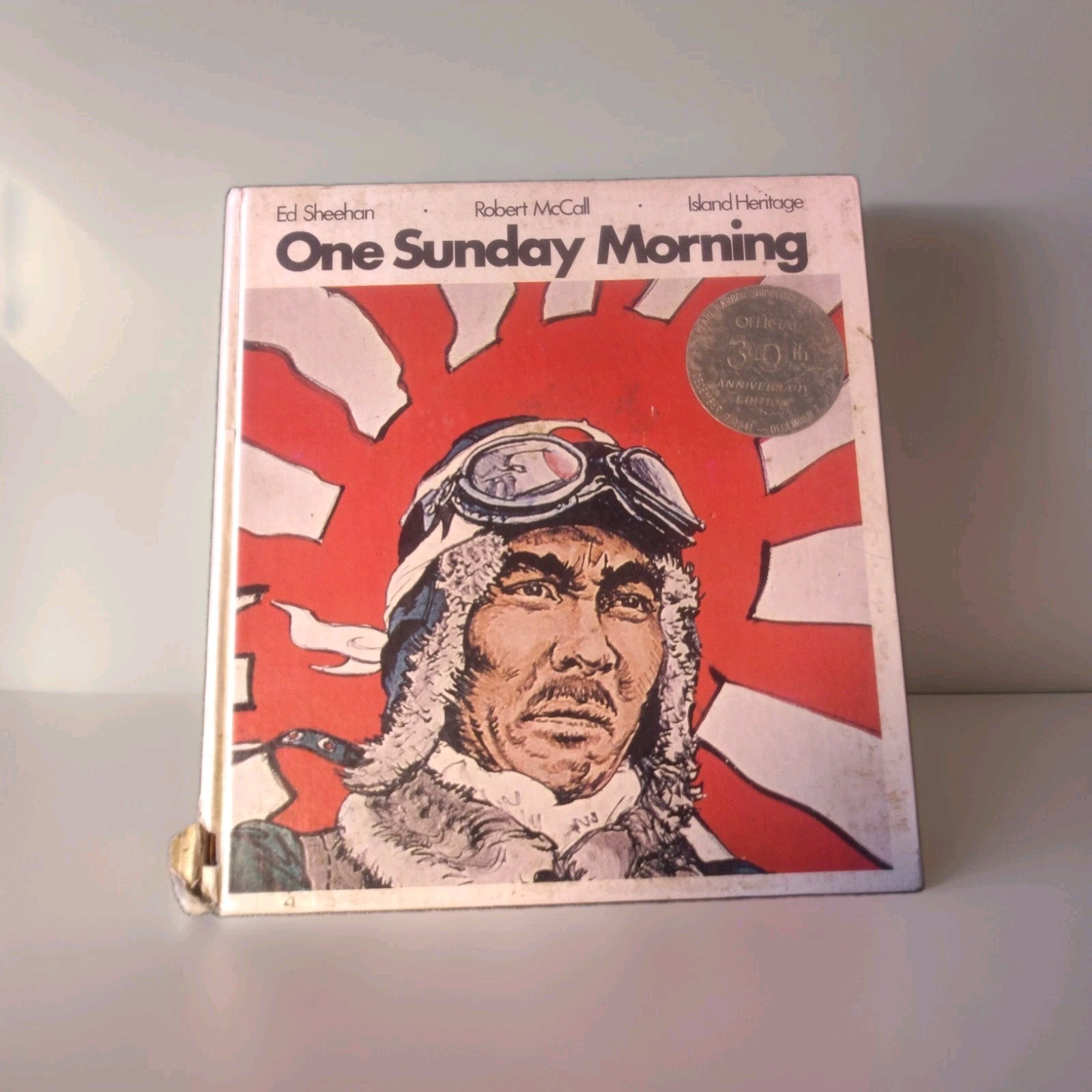Vintage 1971 One Sunday Morning Book Ed Sheehan Robert McCall Pearl Harbor 30th