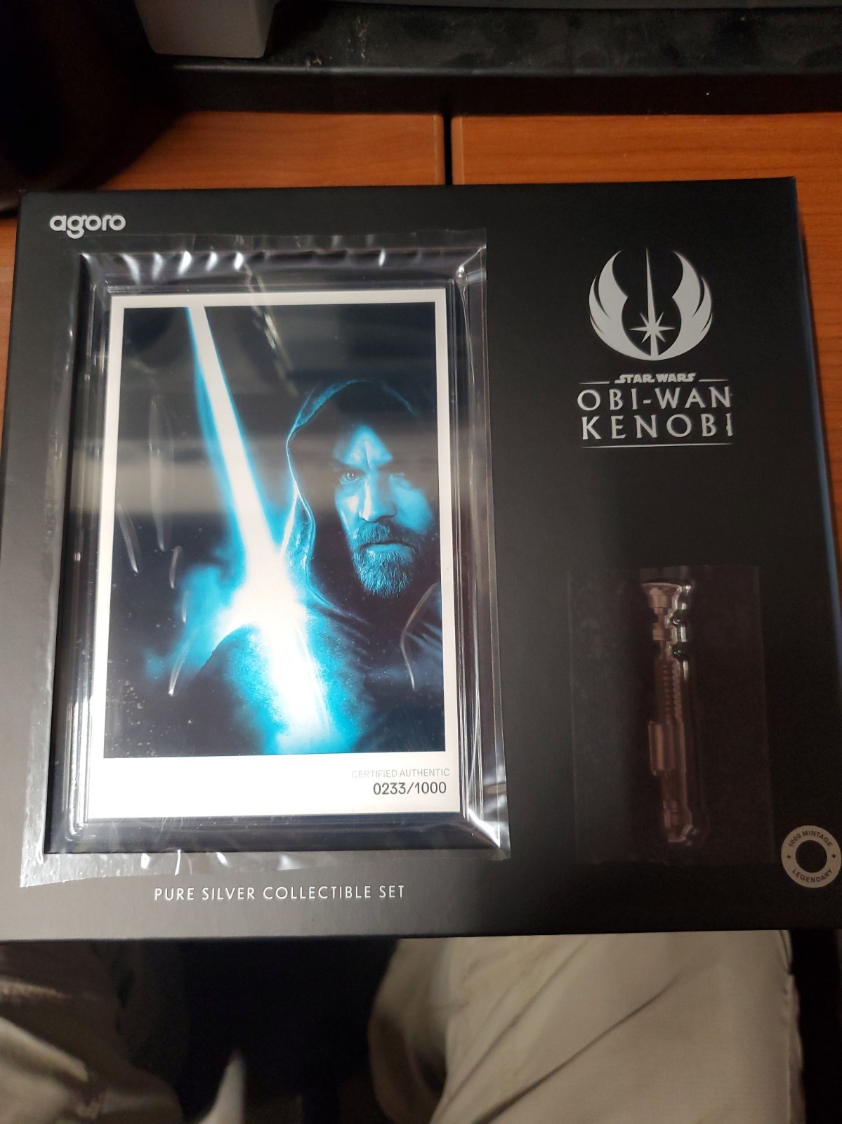 2026 Agoro Star Wars Obi-Wan Kenobi Lightsaber 1/2oz + 5g .999 Set 233/1000