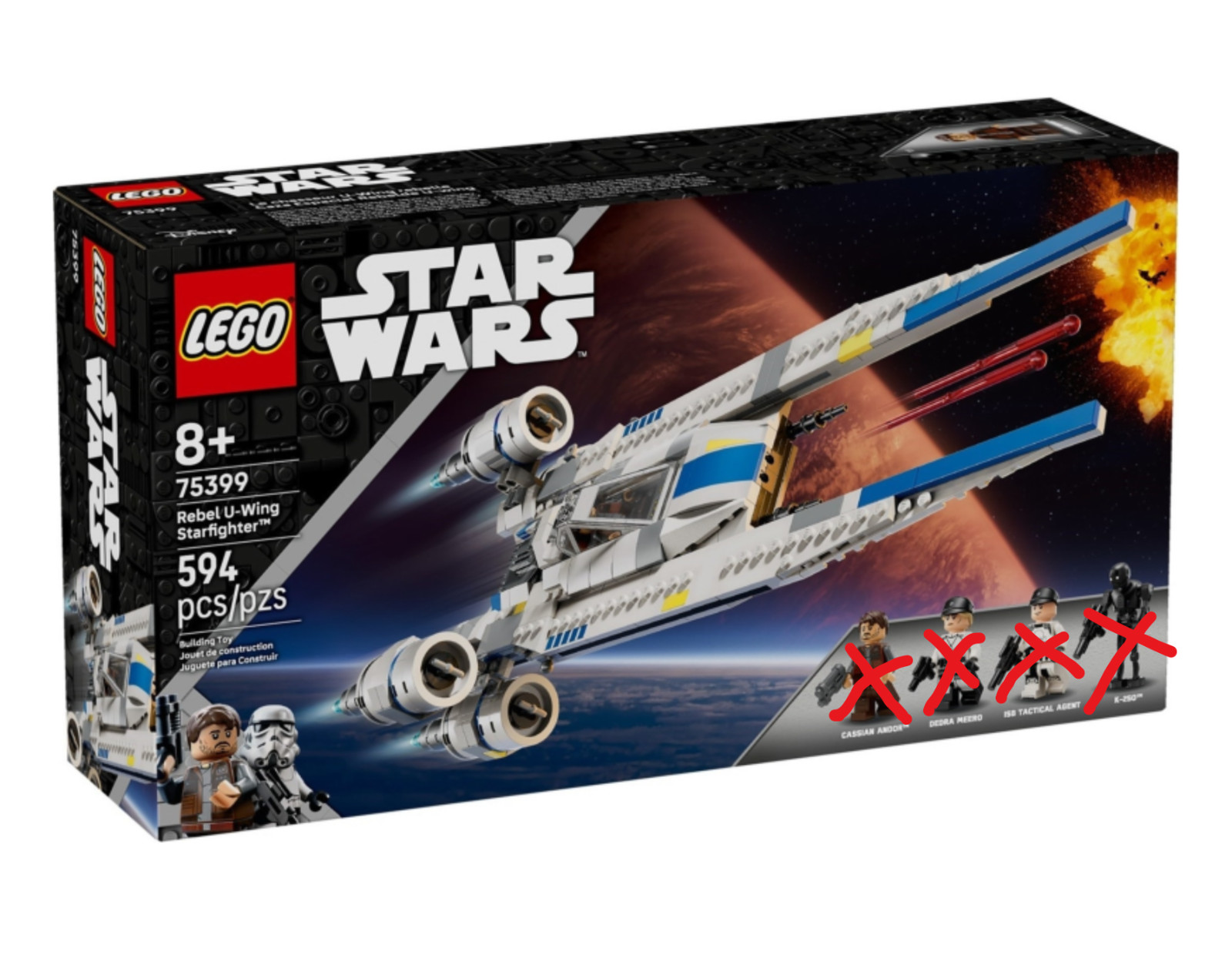 LEGO Star Wars: Rebel U-Wing Starfighter (75399) (No Minifigures) New LEGO Star Wars: Rebel U-Wing Starfighter (75399) (No Minifigures) New