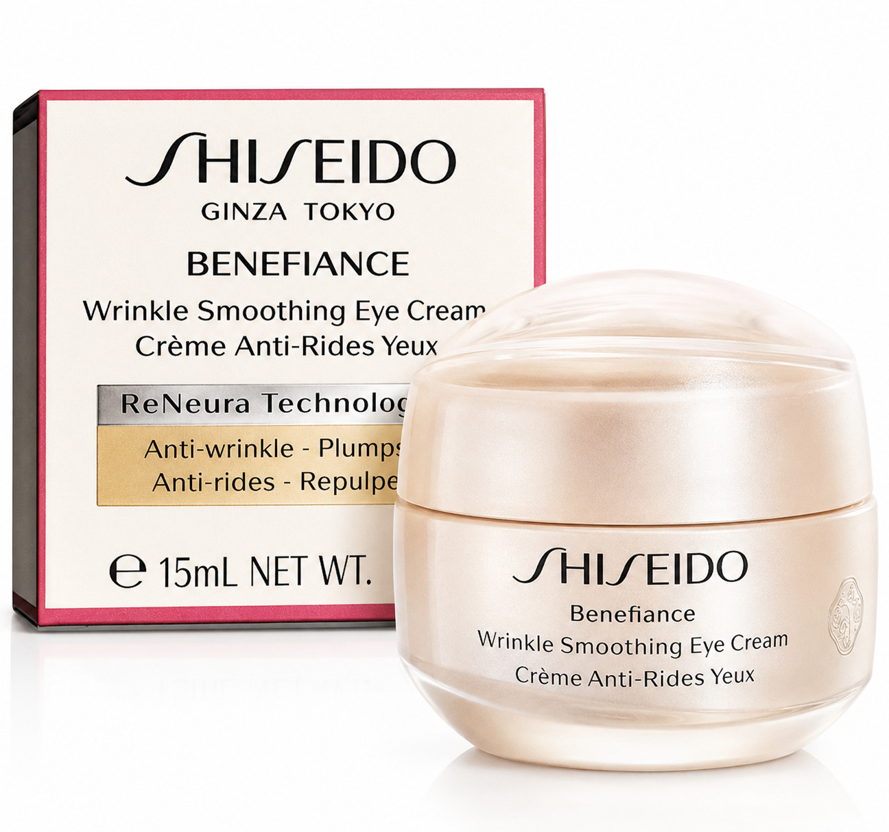Shiseido Benefiance Wrinkle Smoothing Eye Cream 15ml / 0.51oz Anti-Aging