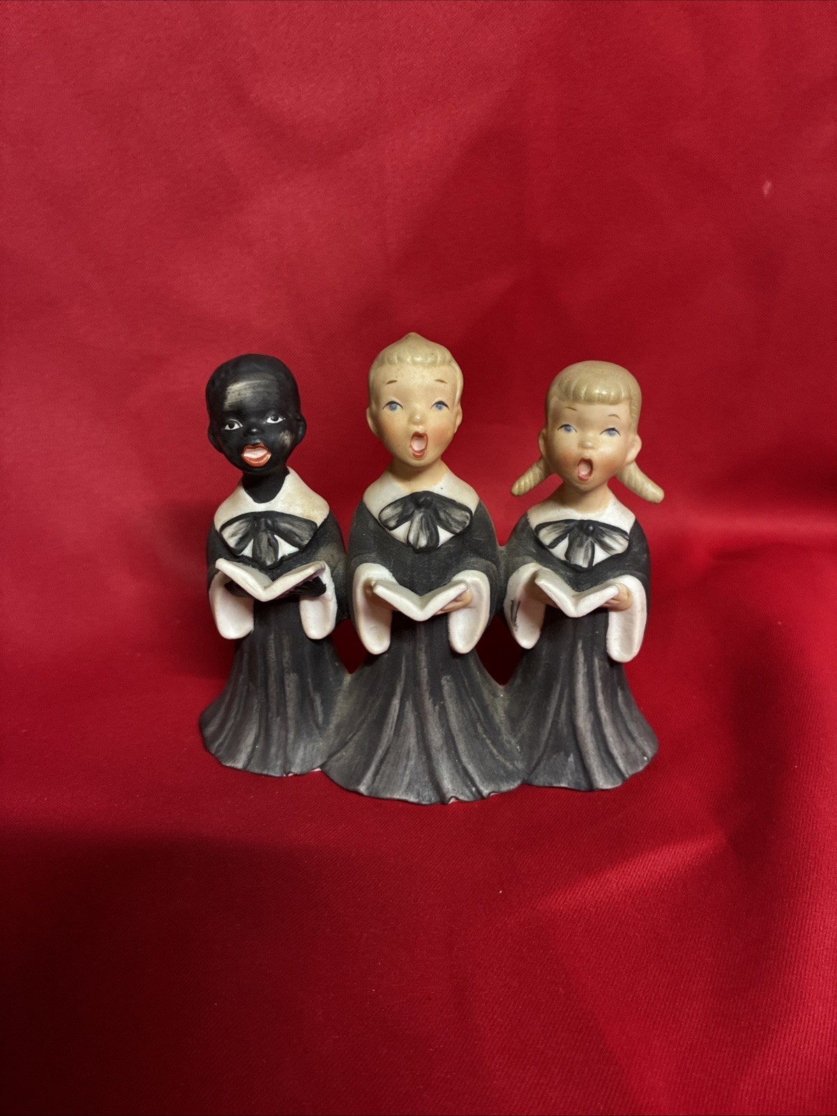 VTG Napco Choir Children S418 African American Boy Blonde Boy & Girl RARE VTG Napco Choir Children S418 African American Boy Blonde Boy & Girl RARE